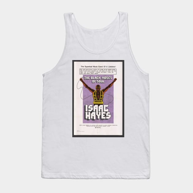 Isaac Hayes, Vintage Soul tour poster Tank Top by Teessential